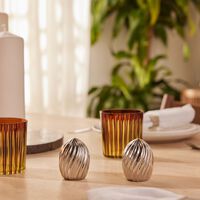 لوبجيه طقم ريبل مؤلف من مرشتين للتوابل مطلي بالبلاتين