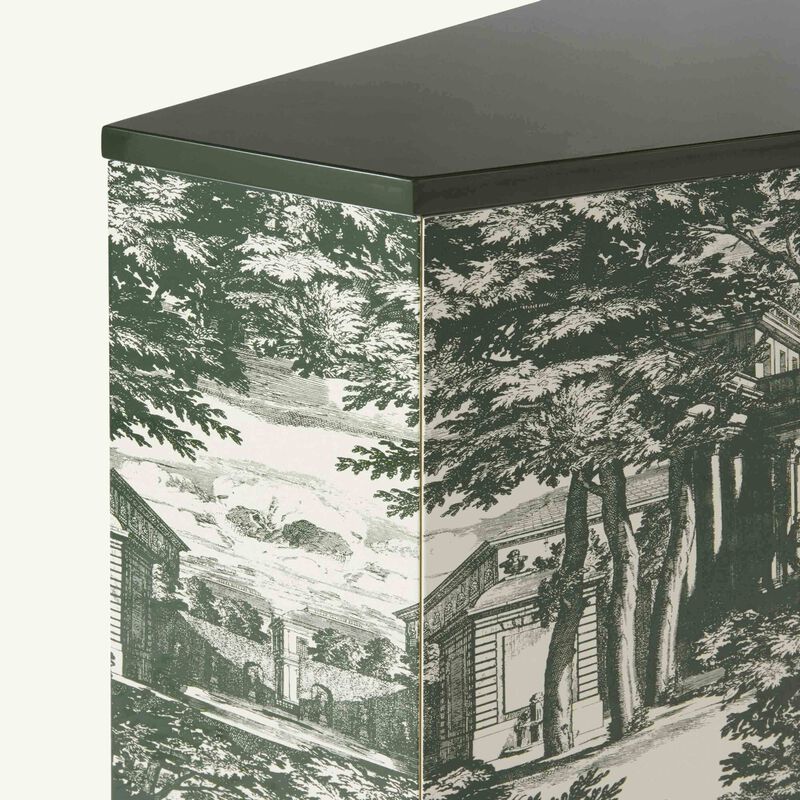 Giardino Settecentesco Polyhedric Cabinet Green fornasetti giardino settecentesco polyhedric cabinet green