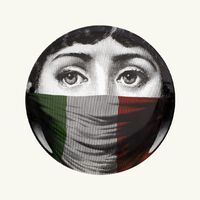 Tema e Variazioni no.398 Wall Plate fornasetti tema e variazioni no 398 wall plate