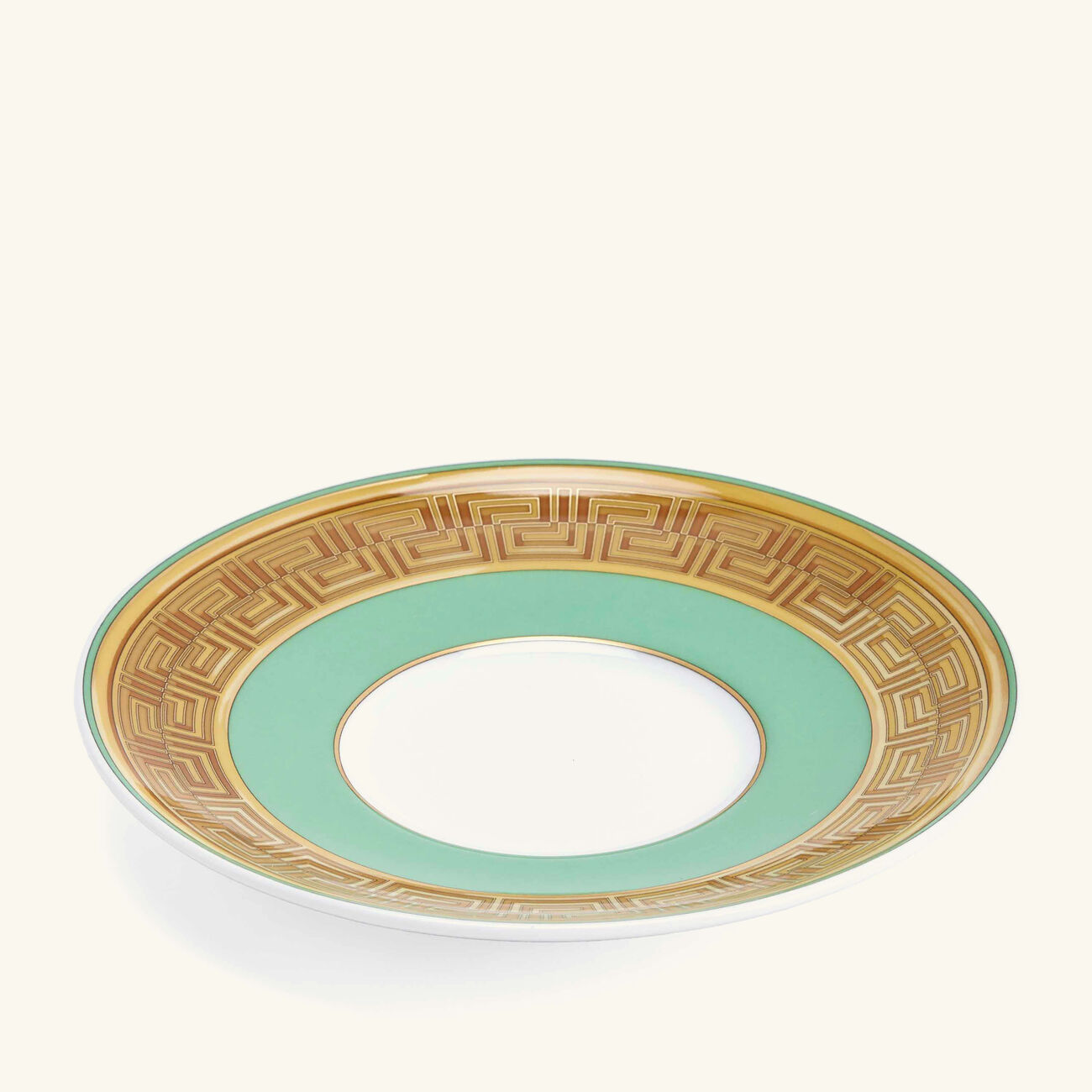 فيرساتشي فنجان القهوة جرين كوين مع صحنه أخضر