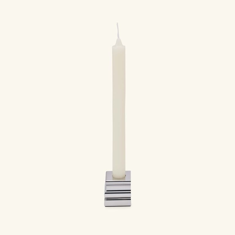 Perspectives Candle Holder Small Chrome christofle perspectives candle holder small chrome