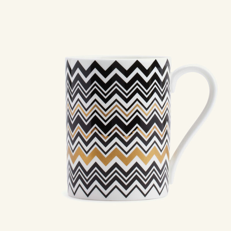 ميسوني هوم كوب الشاي والقهوة زيك زاك جاريس باللون الذهبي