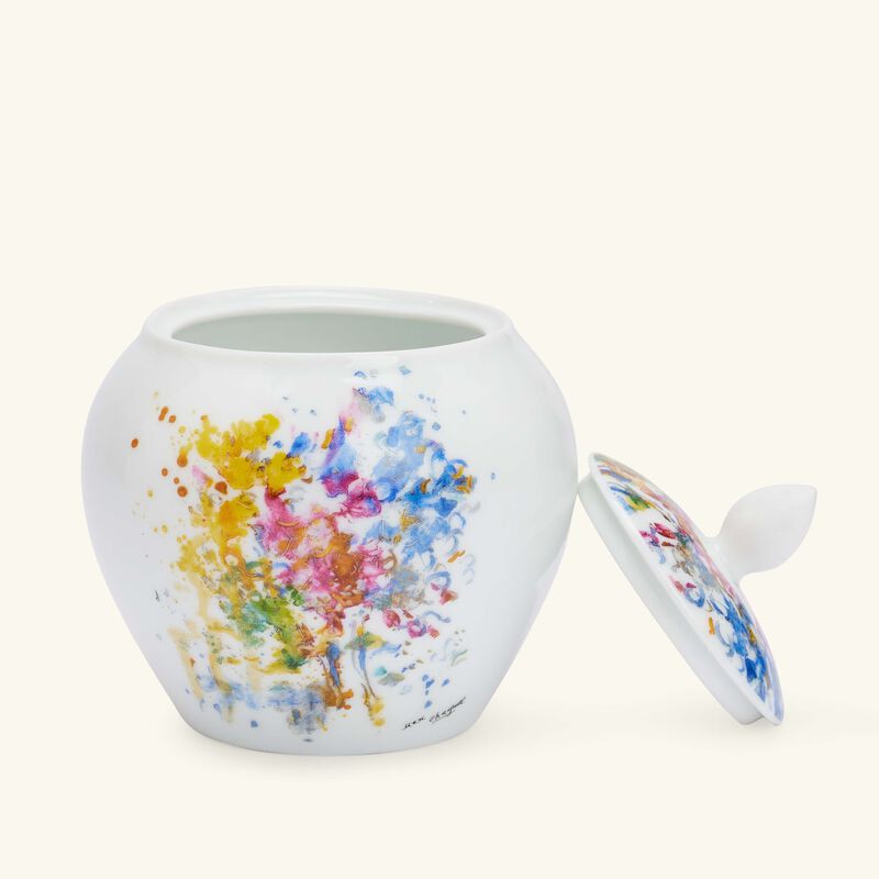 Bouquet De Fleurs Sugar Bowl Yellow bernardaud bouquet de fleurs sugar bowl yellow