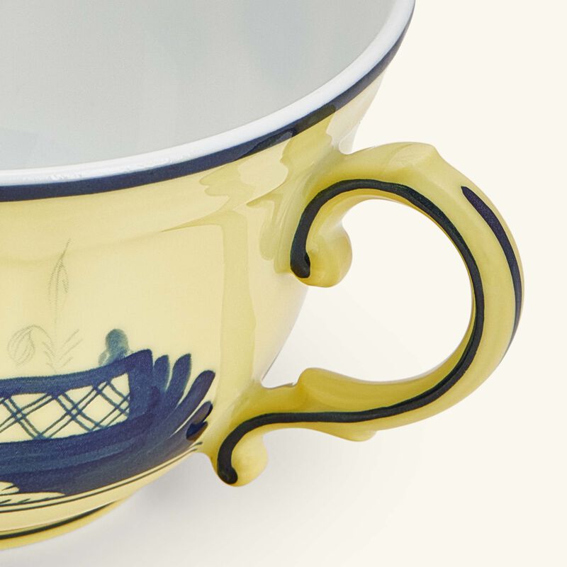 جينوري 1735 فنجان الشاي أوريينتي إيتاليانو تشيترينو اصفر