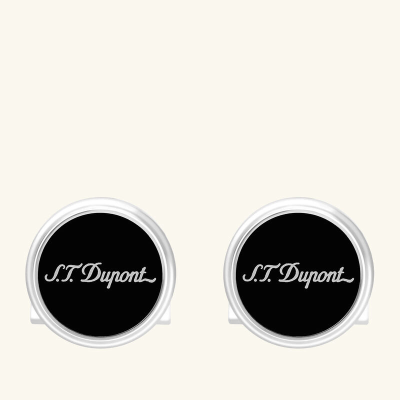 Cufflinks Black st dupont cufflinks black