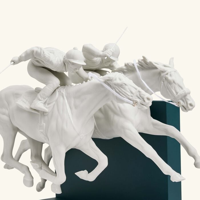 Horse Race Sculpture Medium White lladro horse race sculpture medium white