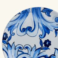 dolce gabbana casa blu mediterraneo fiore piccolo dessert plate blue round 19cm set of 2