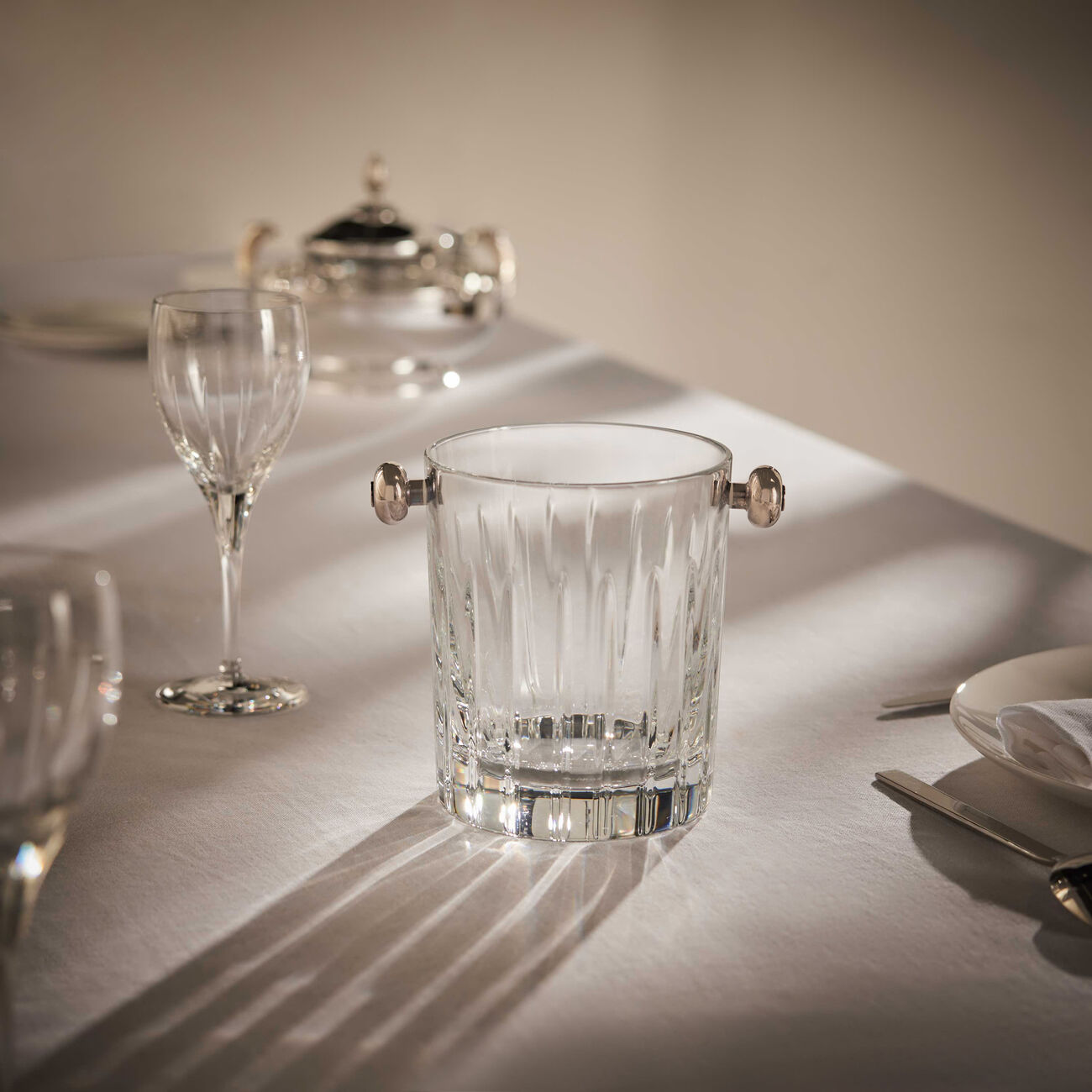 christofle iriana ice bucket clear
