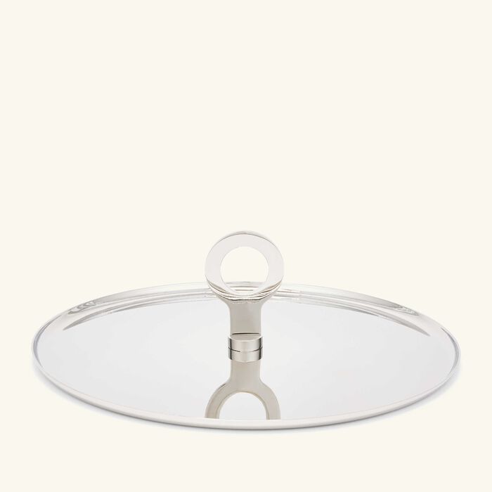 oh de christofle serving plate round stainless steel