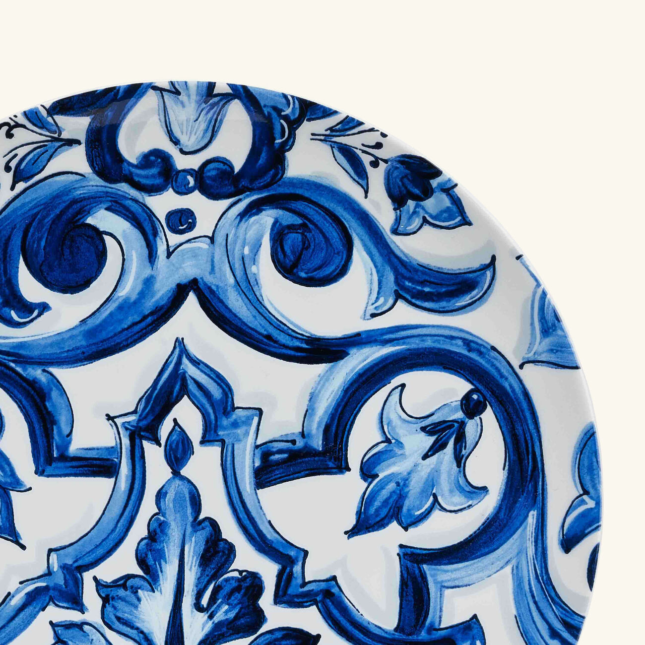 dolce gabbana casa blu mediterraneo stella charger plate blue round 31cm