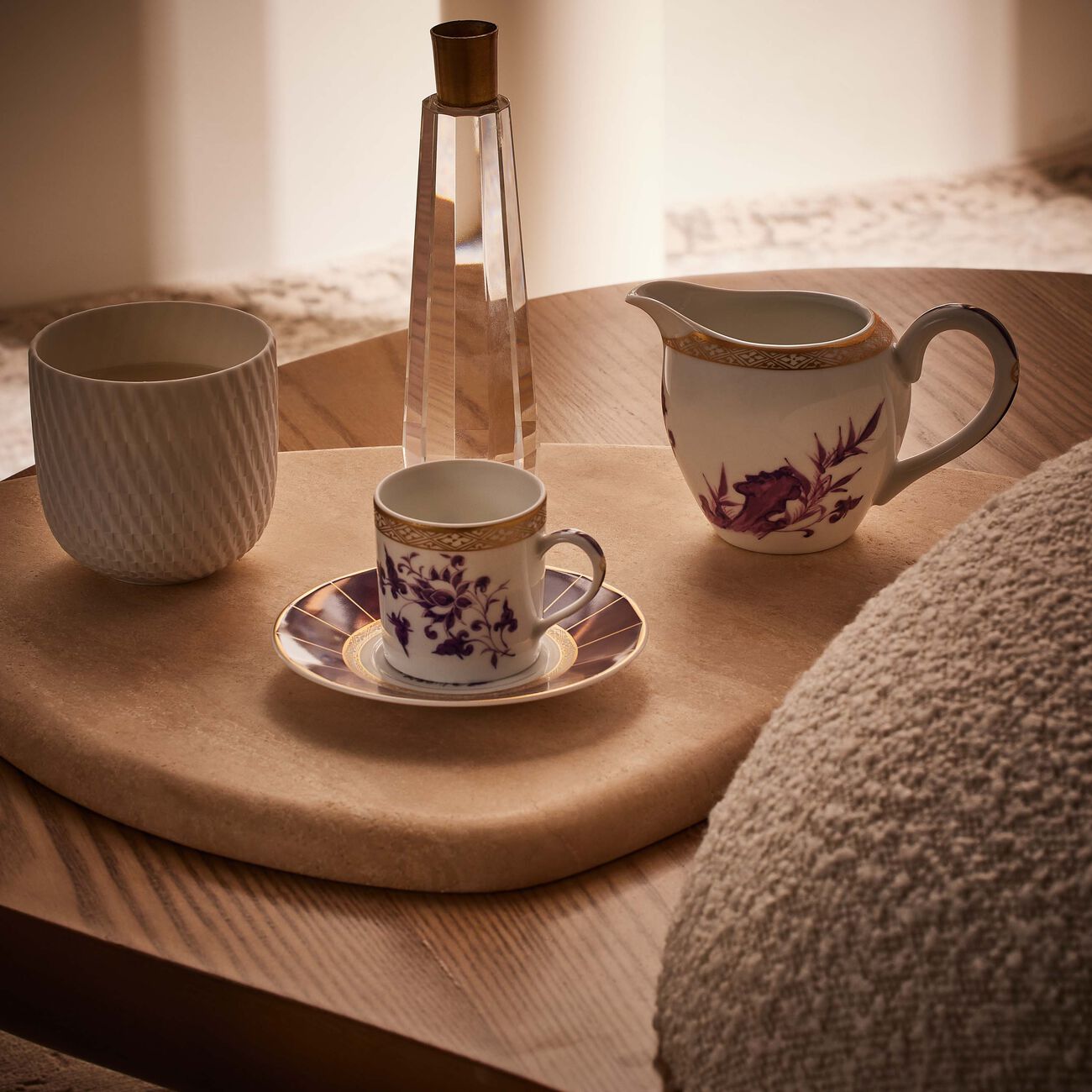 bernardaud prunus milk pitcher purple