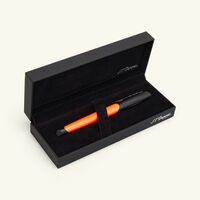 st dupont defi millenium rollerball pen orange