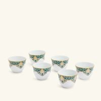haviland r ves du nil arabic coffee cup green set of 6