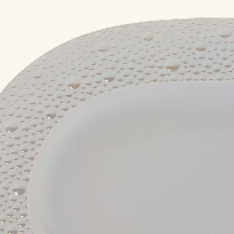Ecume Serving Platter Oval White 23cm bernardaud ecume serving platter oval white 23cm