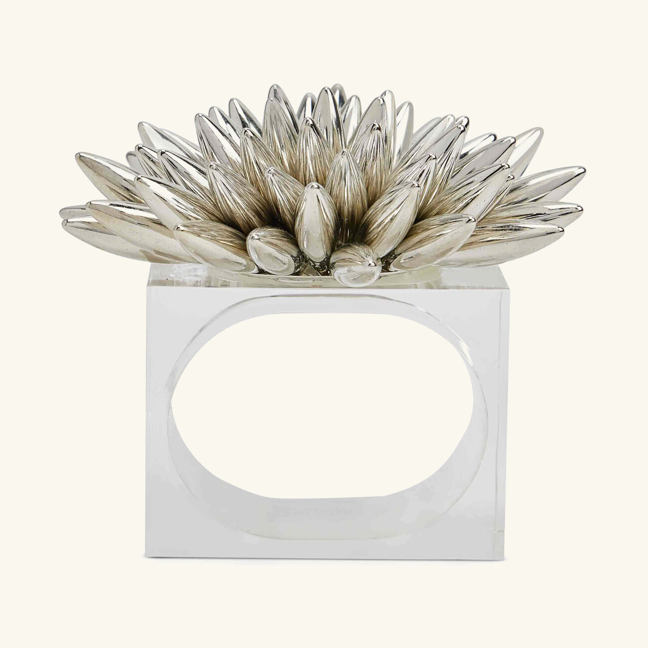 kim seybert stellar napkin ring silver
