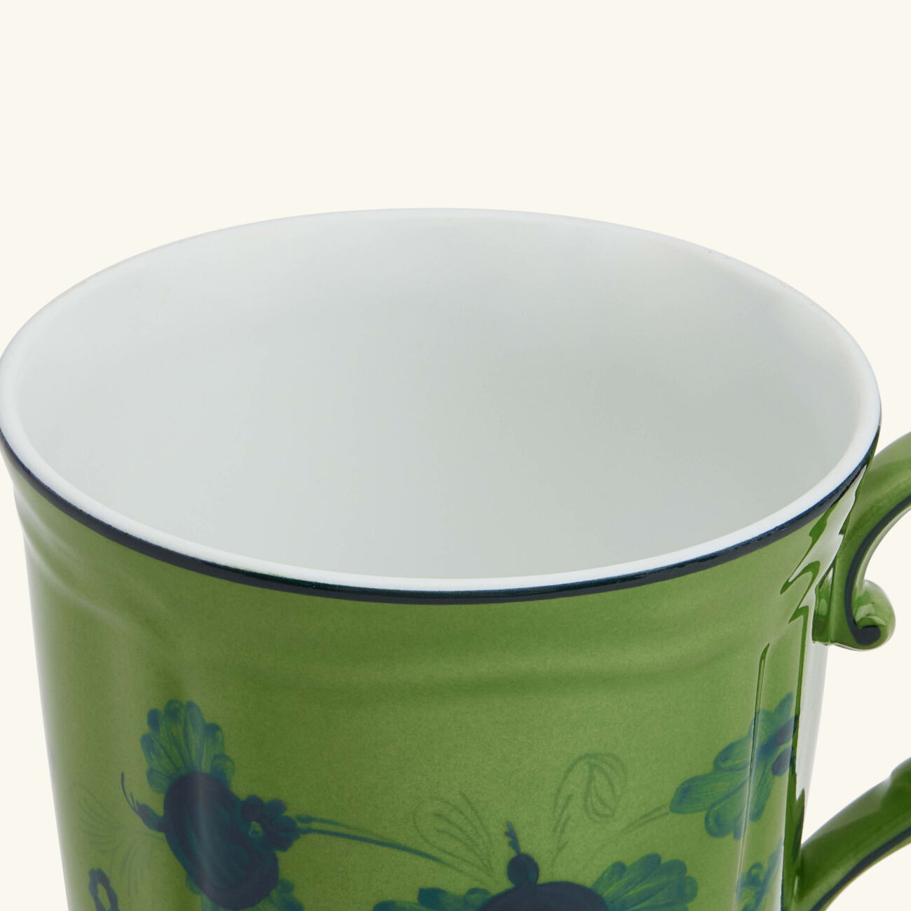 ginori 1735 oriente italiano malachite mug green