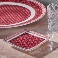 La Greca Trinket Tray Square Red versace la greca trinket tray square red