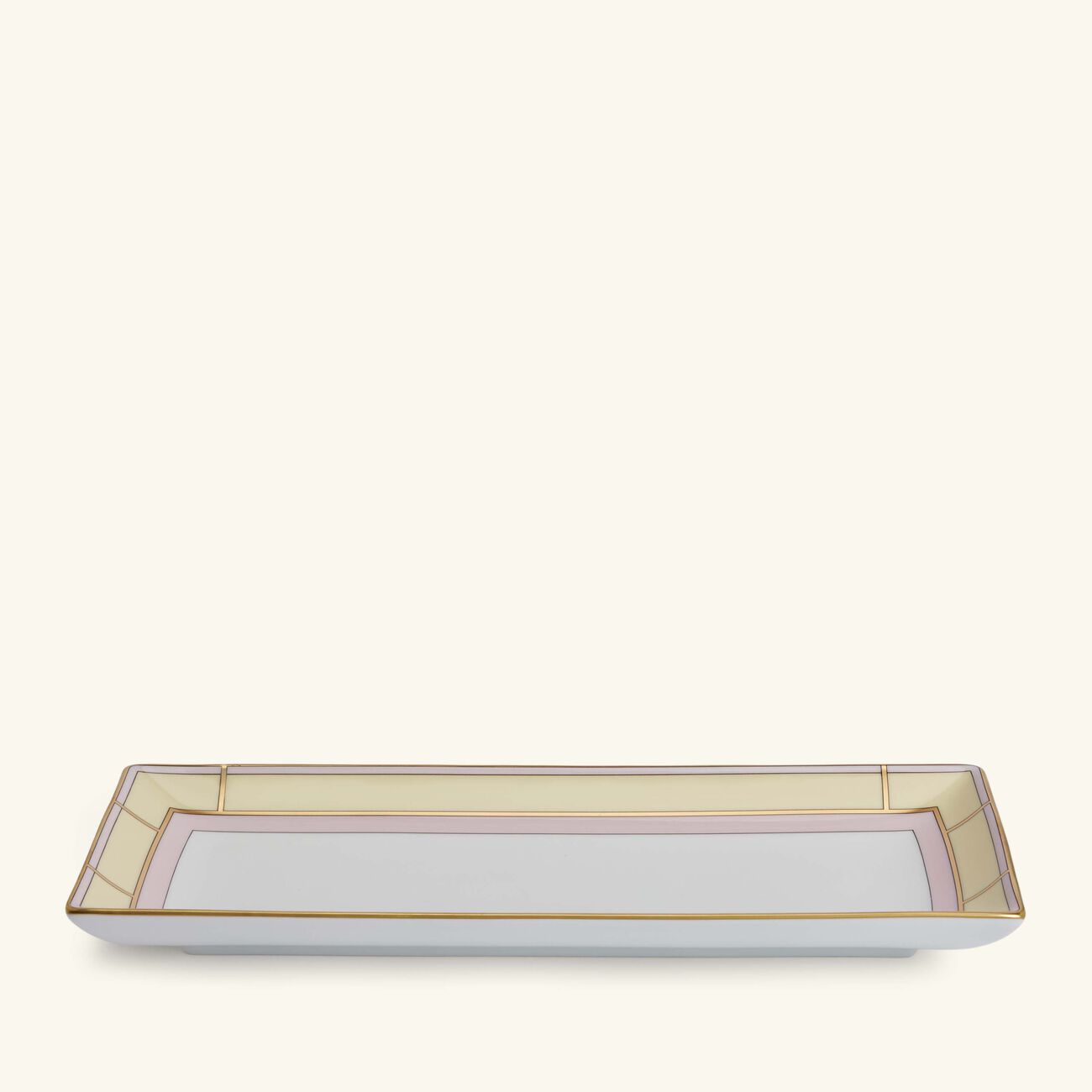 جينوري 1735 طبق ديفا المستطيل للتقديم باللون الأصفر 29 سم