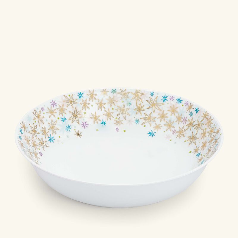 bernardaud feerie michael cailloux open vegetable dish pink 24cm