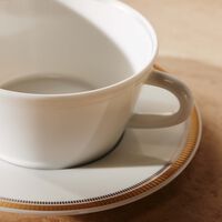 Gage Tea Tea Cup & Saucer White bernardaud gage tea tea cup saucer white