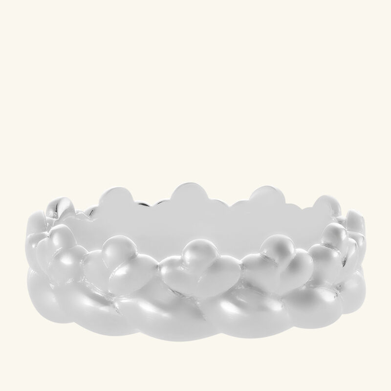 Babylone Thin Bangle Ring Sterling Silver Size 57 christofle babylone thin bangle ring sterling silver size 57