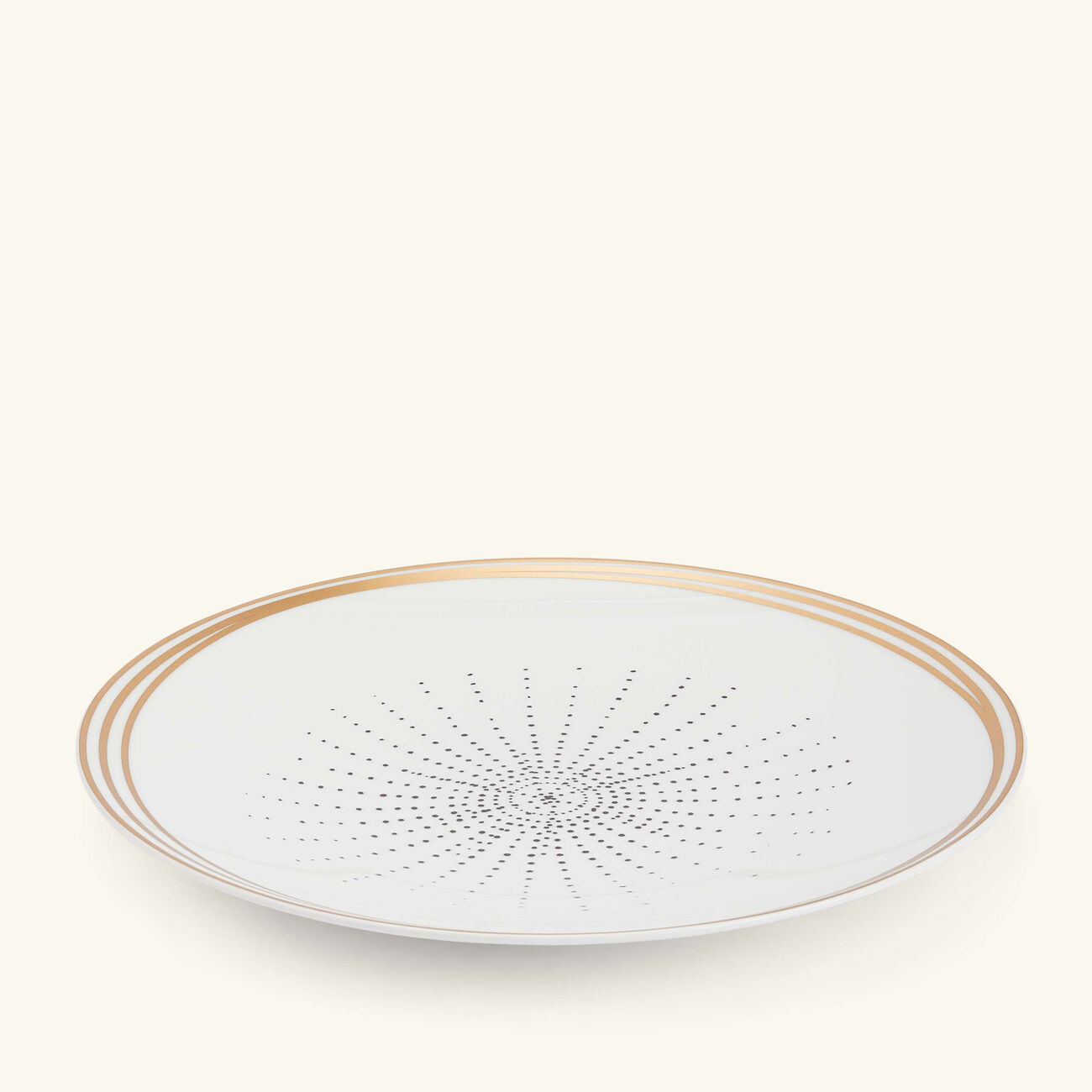 bernardaud aboro dinner plate round white 27cm