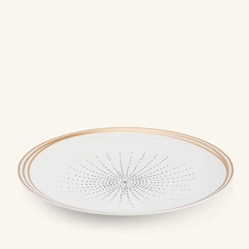 bernardaud aboro dinner plate round white 27cm