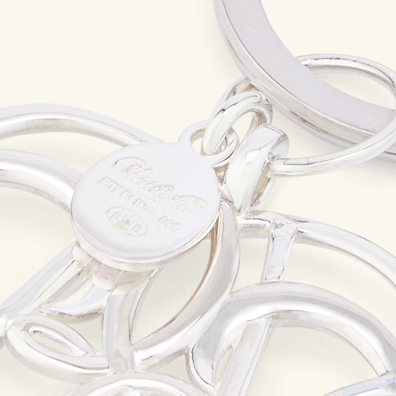 Mavelot BB Key Chain Sterling Silver christofle mavelot bb key chain sterling silver