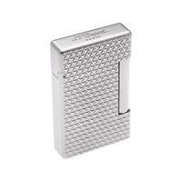 st dupont initial diamond head lighter silver
