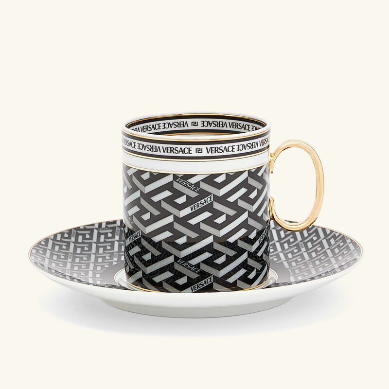 La Greca Signature Coffee Cup Pattern versace la greca signature coffee cup pattern