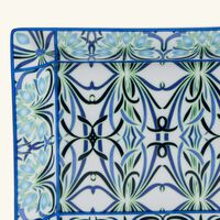 برناردو صينية الحلى والمجوهرات بيتينا بلو مستطيلة زرقاء