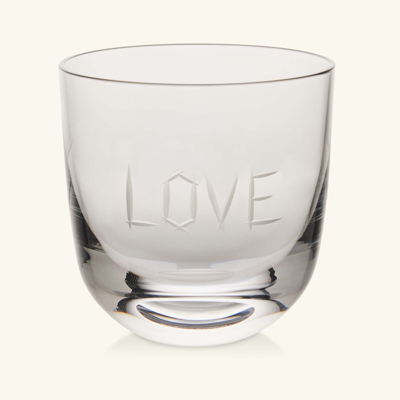 ABC Love Drinking Glass Clear ruckl abc love drinking glass clear