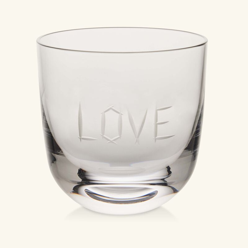 ABC Love Drinking Glass Clear ruckl abc love drinking glass clear