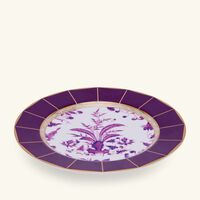 bernardaud prunus bread   butter plate round purple 16cm