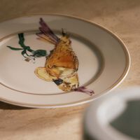 rosenthal idyllia bread   butter plate round cockatoo 18 cm