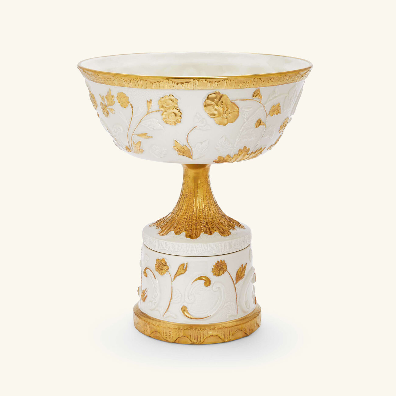 Taormina Footed Fruit Bowl White villari taormina footed fruit bowl white