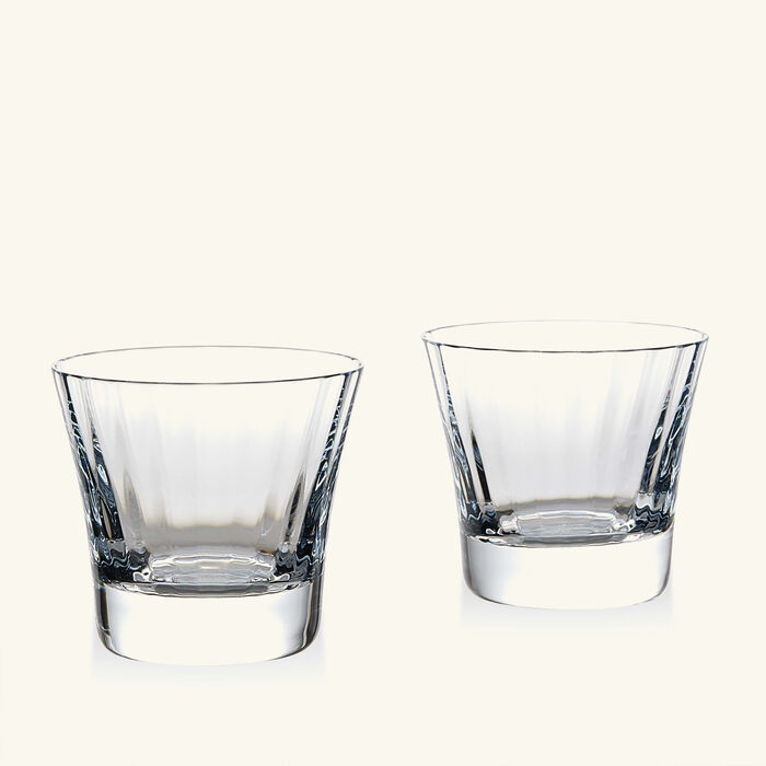 baccarat mille nuits drinking glass clear set of 2