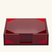 Rouge 540 Coaster Red Set Of 6 kim seybert rouge 540 coaster red set of 6