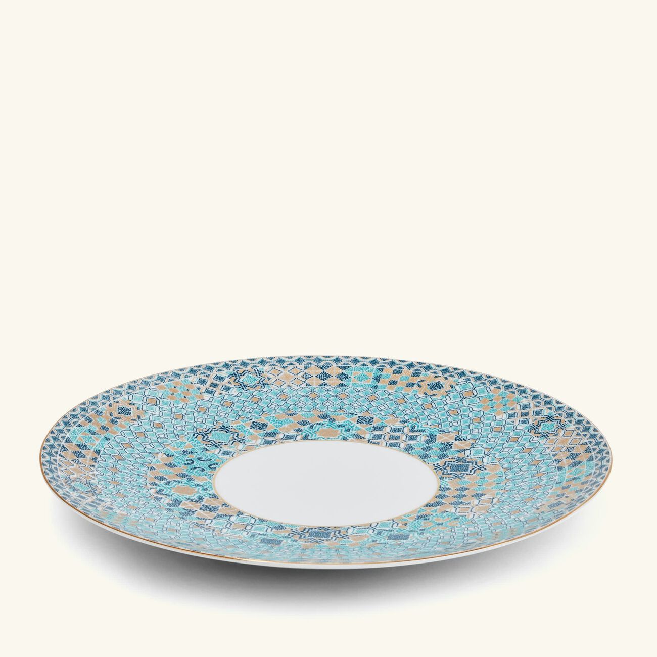 haviland portofino underplate round blue 32cm