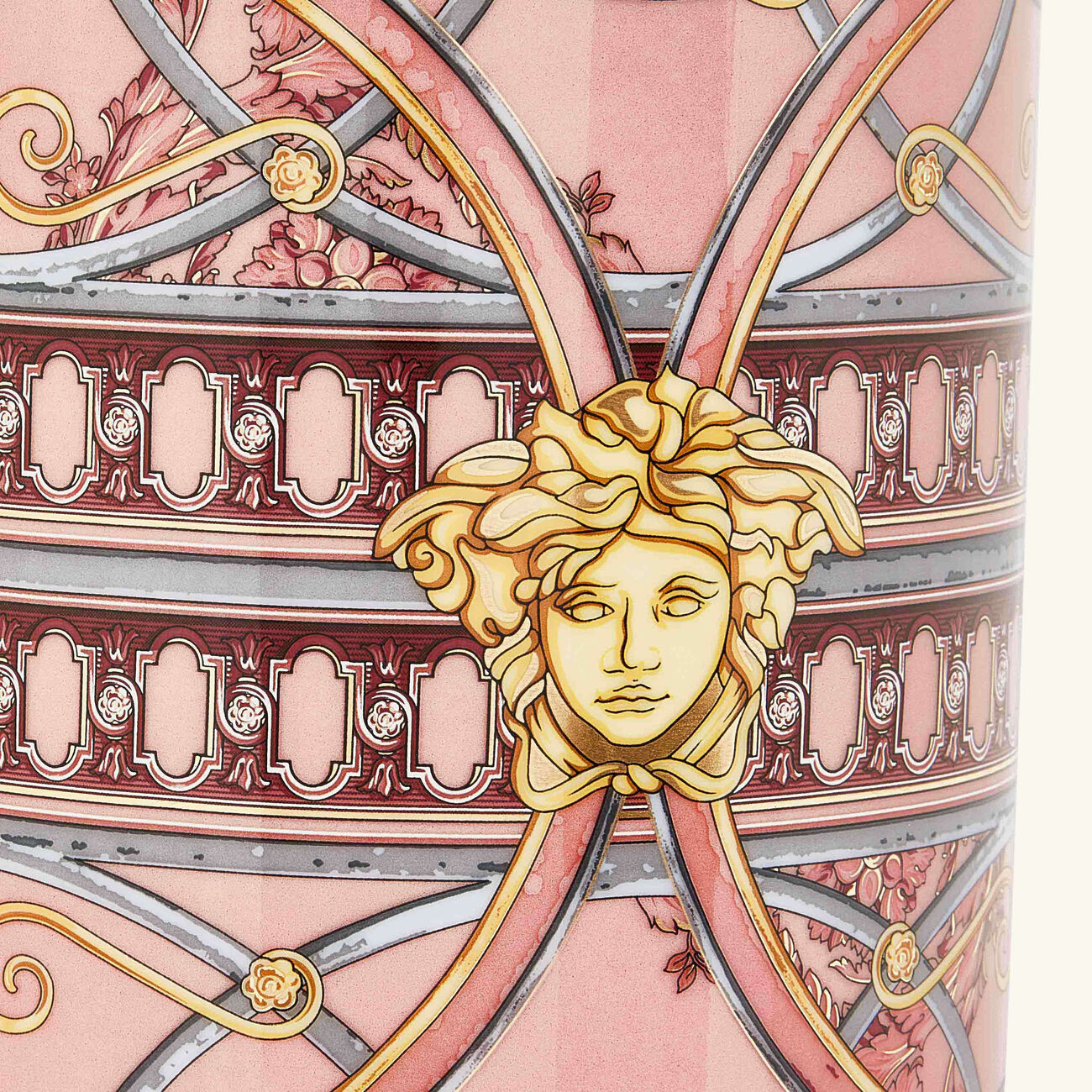 versace scala del palazzo vase small pink