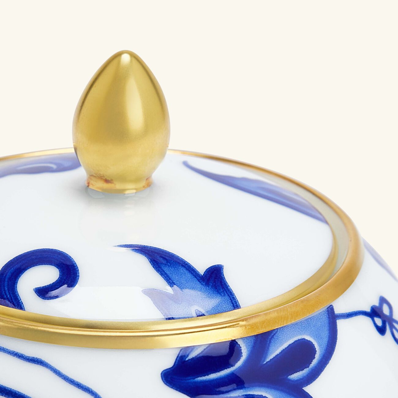 bernardaud prince bleu sugar bowl blue