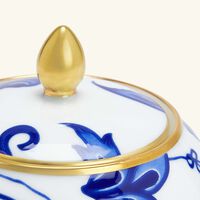 bernardaud prince bleu sugar bowl blue