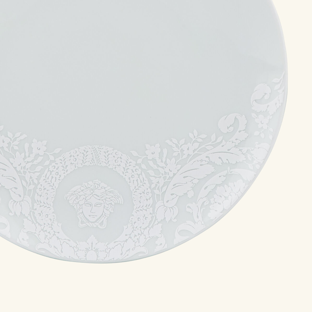 versace barocco 92 bianco bread plate round white 17cm