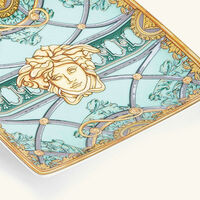 versace scala del palazzo verde trinket tray square mini green
