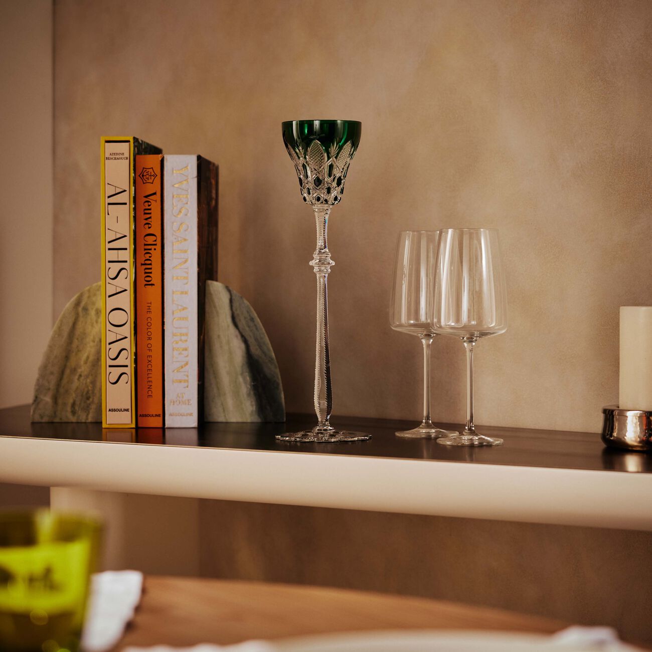 Tsar Wine Glass Green baccarat tsar wine glass green