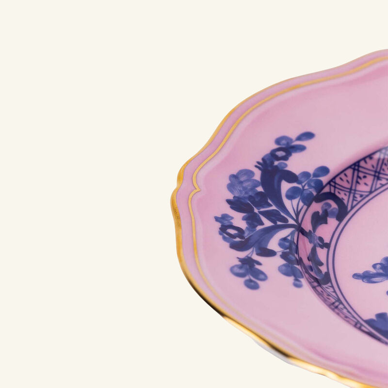 ginori 1735 oriente italiano azalea dinner plate round pink 26cm