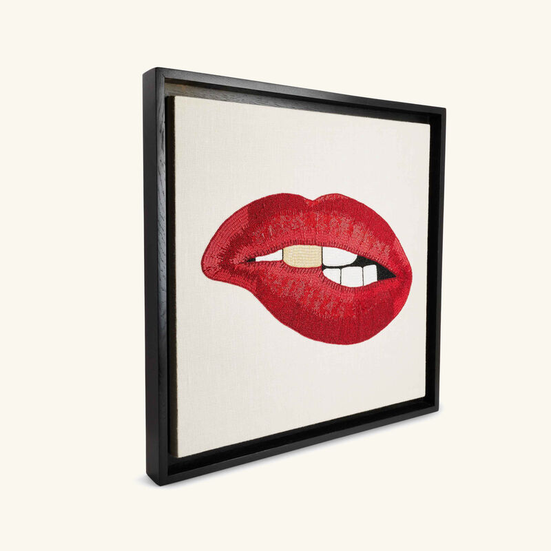 Lip Beaded Wall Art jonathan adler lip beaded wall art
