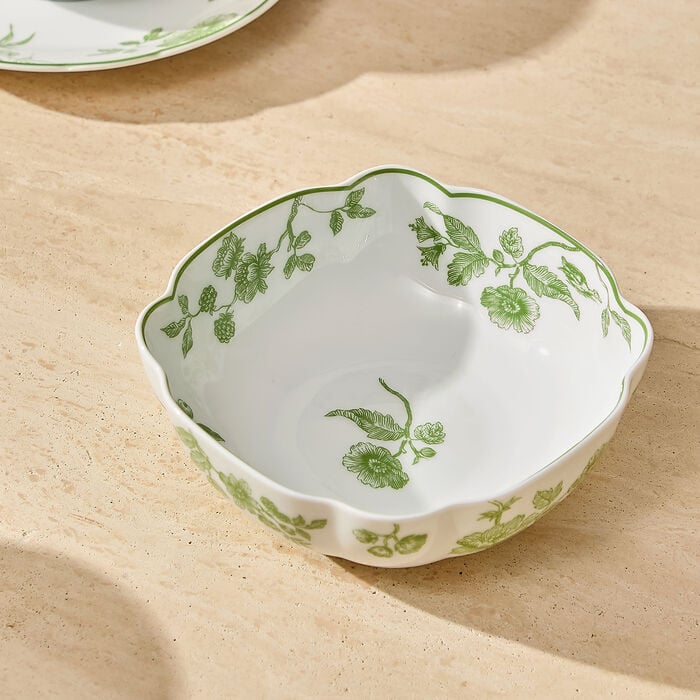 Albertine Dessert Plate Square Green bernardaud albertine dessert plate square green