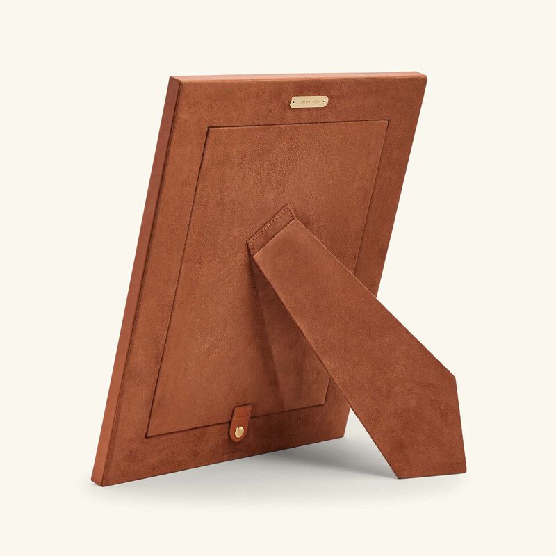 Bedford Garrett Leather Frame Brown 20x25 cm ralph lauren home bedford garrett leather frame brown 20x25 cm