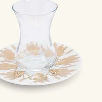 silsal tamrah by razan alazzouni branch arabic tea cup   saucer gold set of 2